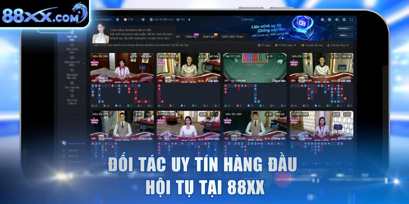 Đối tác uy tín hàng đầu hội tụ tại 88XX